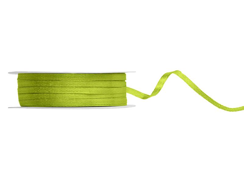 Wstążka satynowa zielone jabłko 3mm x 50m 