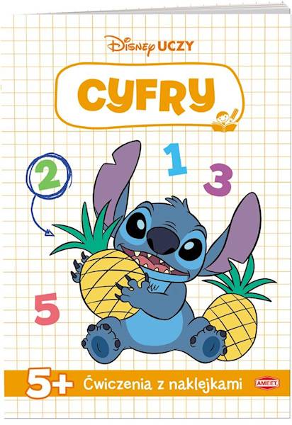 Książeczka Disney uczy Stitch Cyfry