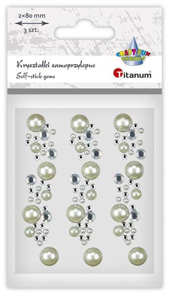 Kryształki samoprzylepne Titanum 3 szt. 