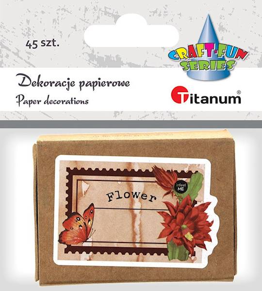Dekoracje papierowe Titanum 45 szt. notatki 