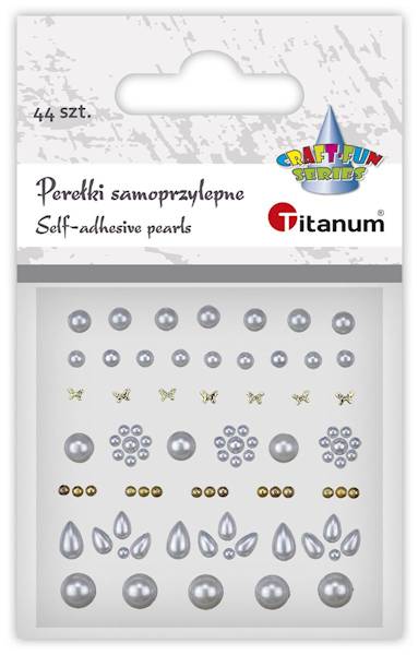 Perełki samoprzylepne Titanum 44 szt. 