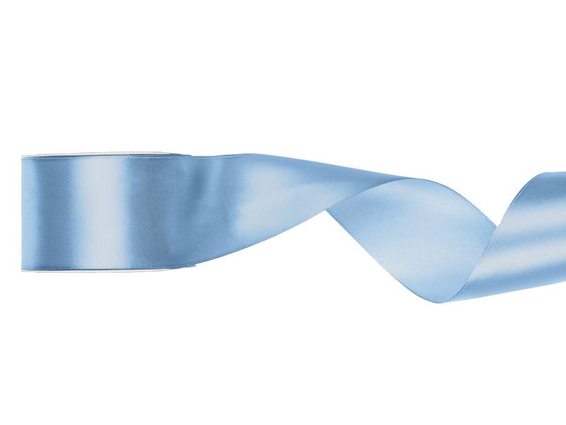 Wstążka satynowa mglisty niebieski 50mm x 25m 