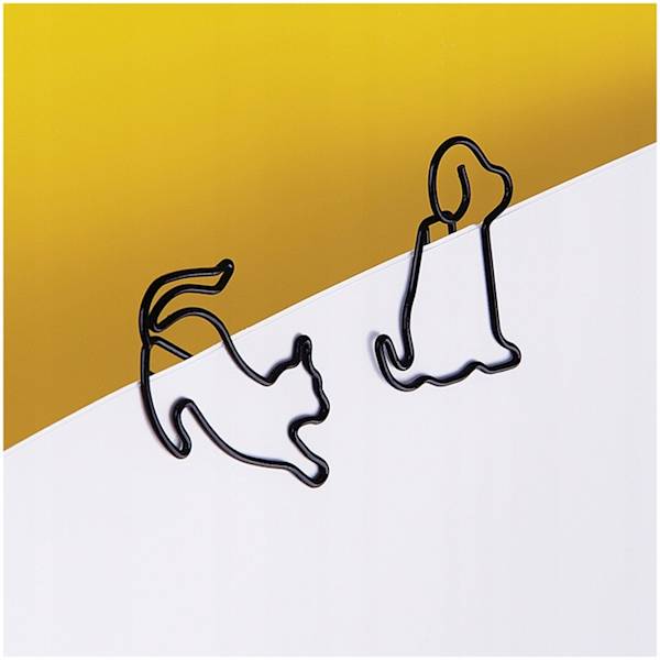 Klipy do papieru MESHU 19 mm Cat and dog 4 szt.