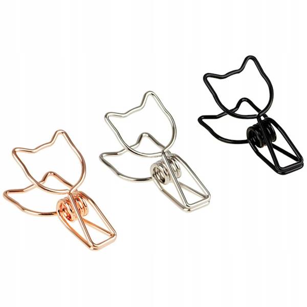 Klipy do papieru MESHU 33 mm Cute Cats 6 szt.