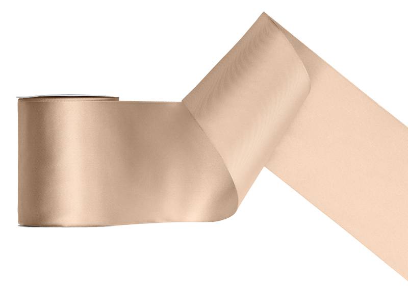Wstążka satynowa brzoskwiniowa 100mm x 25m 