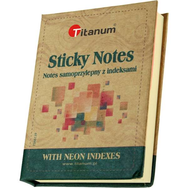 Notes samoprzylepny z indeksami Titanum 