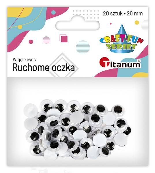 Ruchome oczka Titanum 20 sztuk 20mm