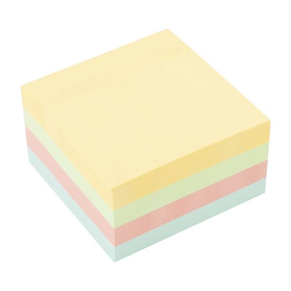 Bloczek D.RECT samoprzylepny 75x75mm pastel 450k