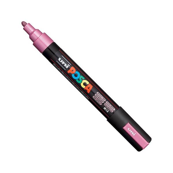 Marker UNI POSCA PC-5M różowy metaliczny