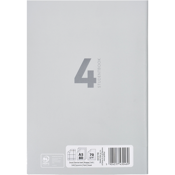 Zeszyt B5/80k kratka TOP-2000 Studentbook 4P