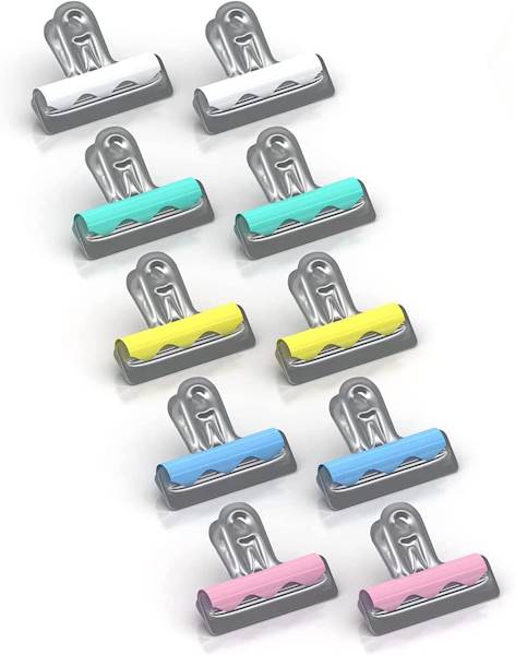 Klipy biurowe Berlingo, 32mm, 10 szt., kolorowe