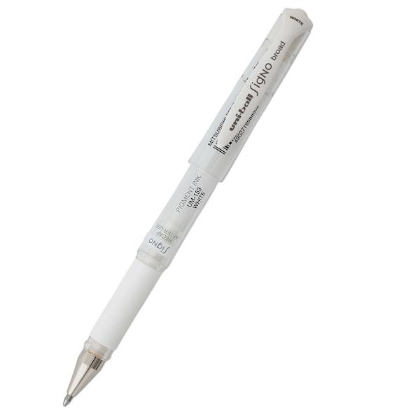 Długopis żelowy Uni UM-153 biały