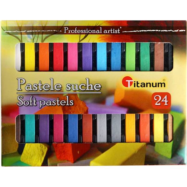 Pastele suche Titanum 24 kolory