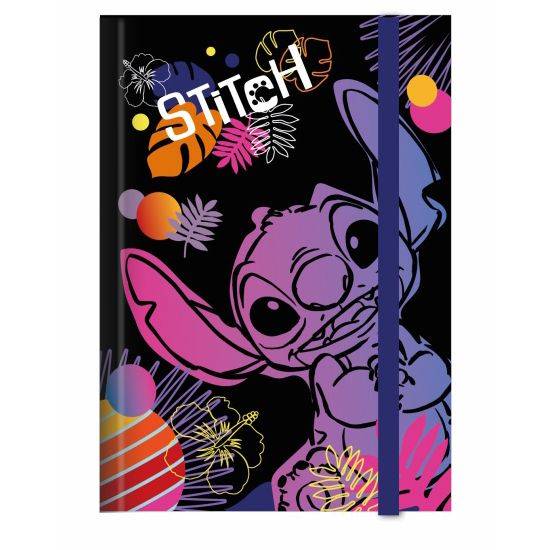 Teczka kartonowa skrzydłowa na gumkę A4 Stitch 