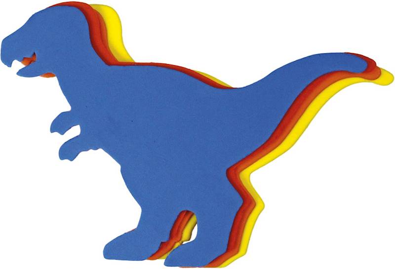 Dekoracje piankowe Titanum 6 szt. dinozaur T-REX 