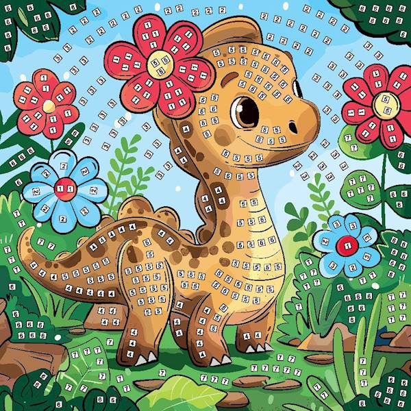 Mozaika piankowa Fun&Joy Dinozaur