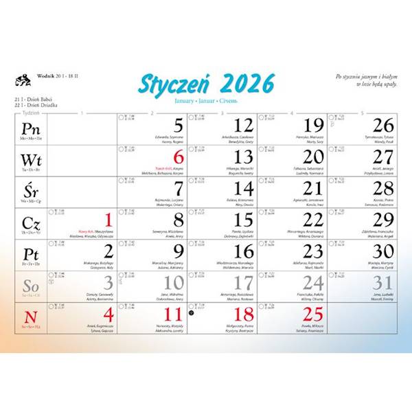 Kalendarz ścienny Lucrum Kulinarny
