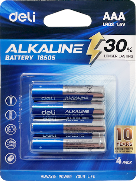 Baterie alkaiczne Deli AAA LR03 4 szt. 