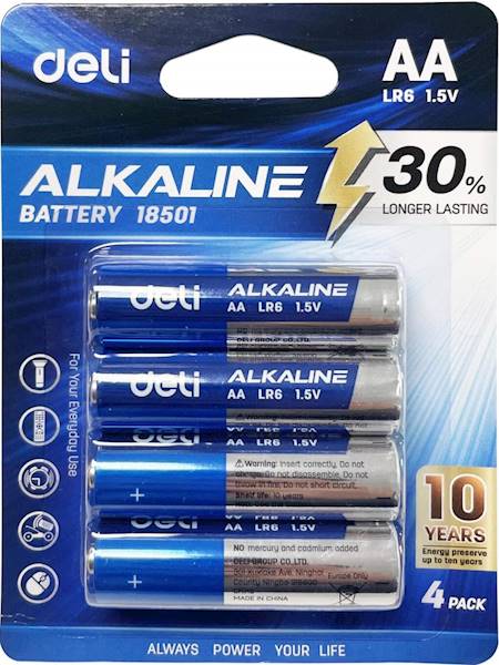 Baterie alkaiczne Deli AA LR06 4 szt.