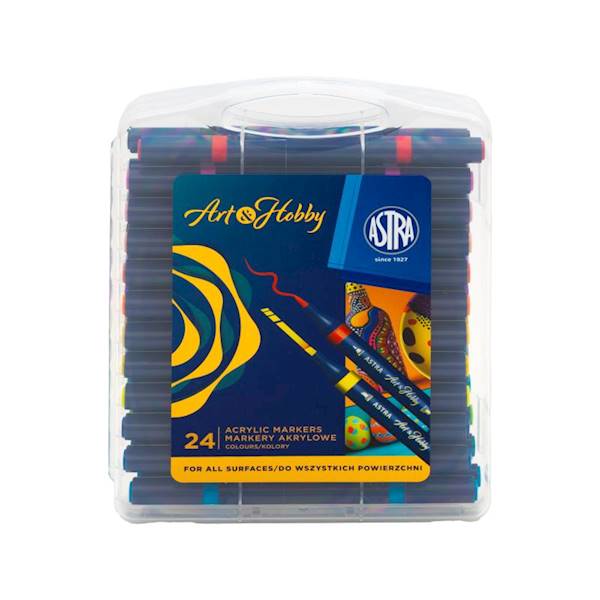 Markery akrylowe Astra Art&Hobby 24 sztuki