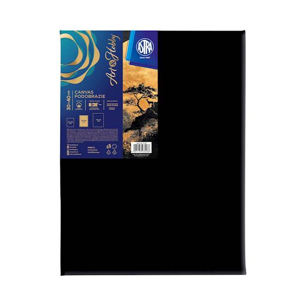 Podobrazie czarne 40x30cm Astra