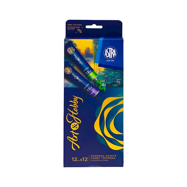 Farby tempera Astra Art&Hobby 12x12 ml