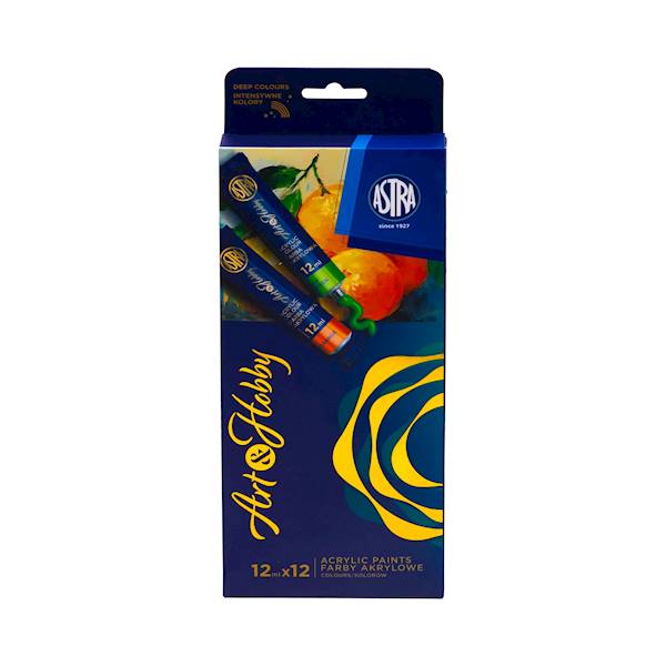 Farby akrylowe Astra Art&Hobby 12x12 ml
