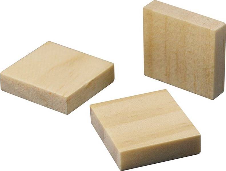 Kostki drewniane Titanum 26 szt. 20x18x5mm