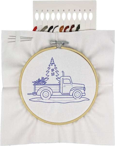 Zestaw do haftowania Titanum czerwony pick-up