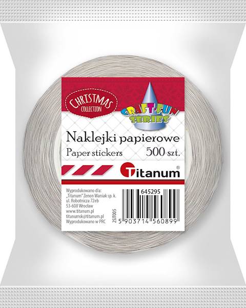 Naklejki papierowe Titanum na rolce świąteczne