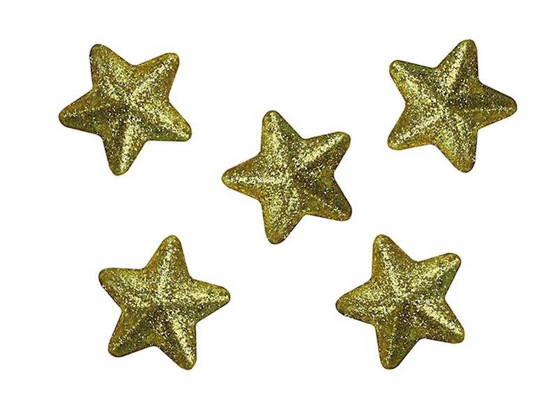 Dekoracje styropianowe Titanum gwiazdki złote A'60