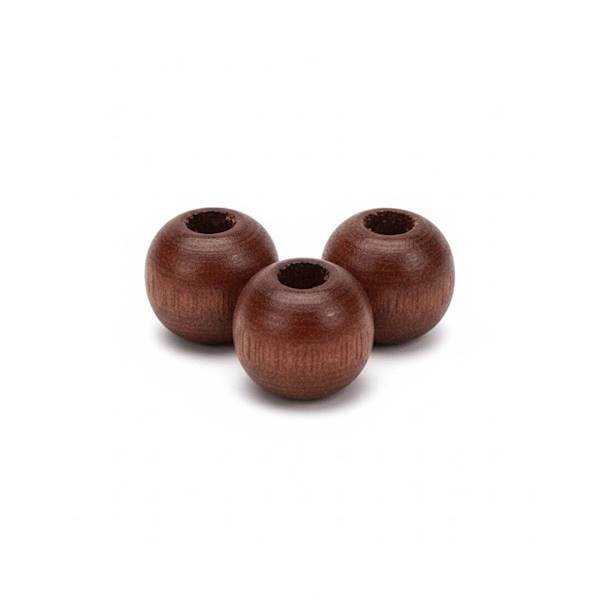 Koraliki drewniane Titanum 100 szt. 8mm c.brąz