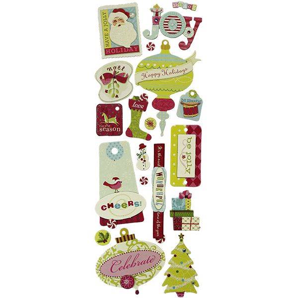 Naklejki Titanum świąteczne znaczki, zawieszki