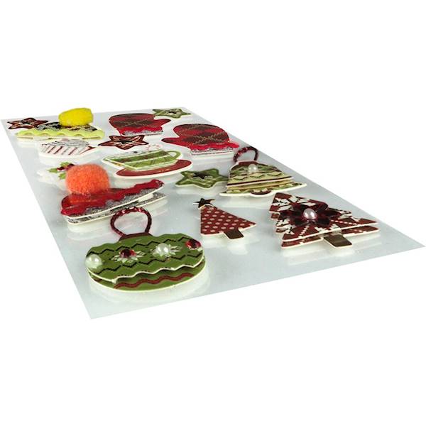 Dekoracje samoprzyl. Titanum 15 szt. świąteczne