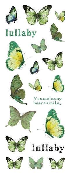 Naklejki foliowe Titanum 6 p. motyle mix kolorów