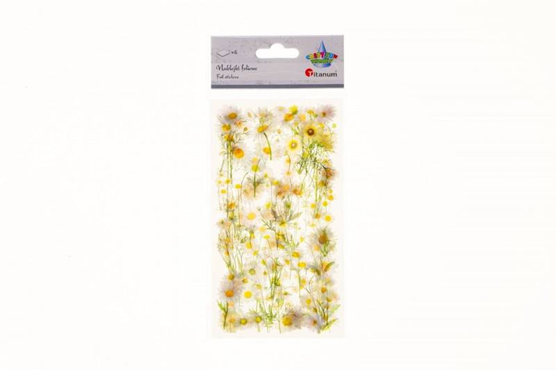 Naklejki foliowe Titanum 6 p. stokrotki