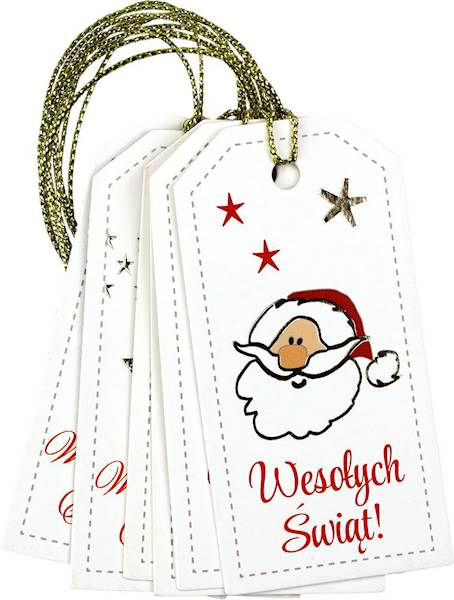 Zawieszki prezentowe Titanum 6 szt. świąteczne