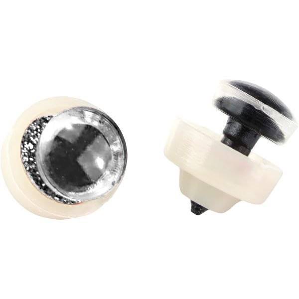 Plastikowe oczy do maskotek Titanum 8 szt. srebrne