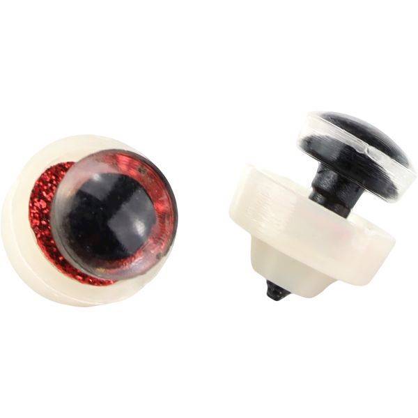 Plastikowe oczy do maskotek Titanum 8 szt czerwone