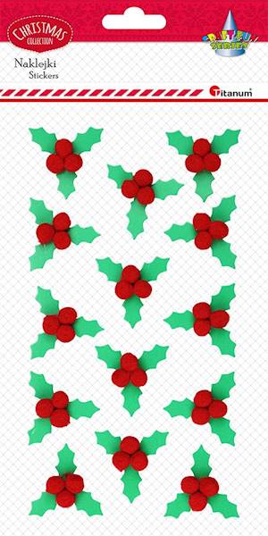 Naklejki Titanum ostrokrzew z pomponami