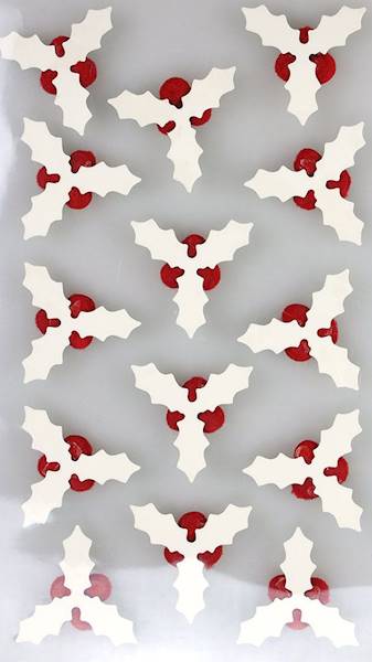 Naklejki Titanum ostrokrzew z pomponami