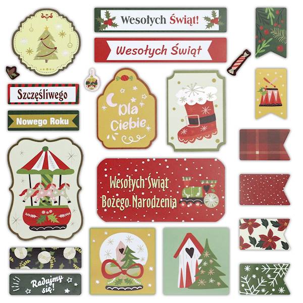 Naklejki papierowe Titanum świąteczne