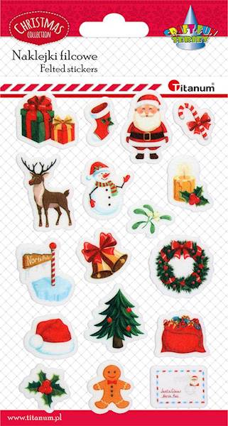 Naklejki filcowe Titanum świąteczne