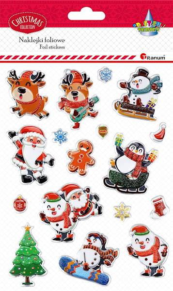 Naklejki foliowe Titanum świąteczne