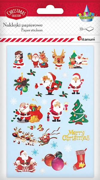 Naklejki papierowe Titanum 10 plasz święta