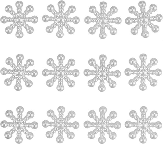Perełki samoprzylepne Titanum 24 szt płatki śniegu