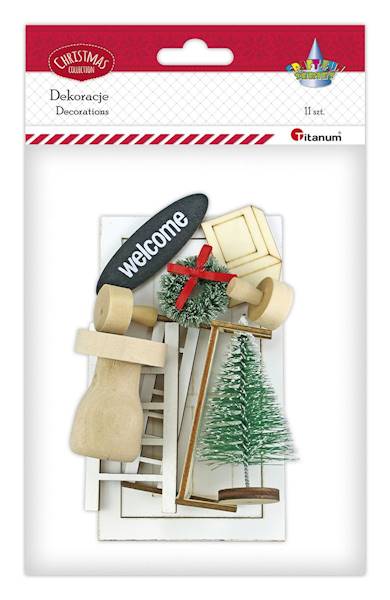 Dekoracje Titanum świąteczne figurki 11 el.