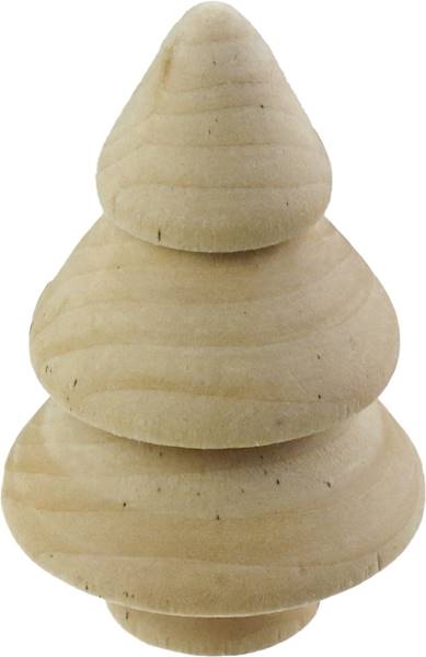 Dekoracje drewniane Titanum 2 szt. choinki 