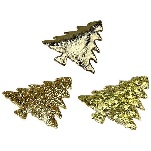 Dekoracje mat. samop. Titanum A'12 choinki złote