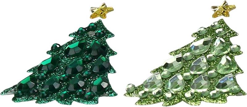 Kryształki samoprzylepne Tianum choinki 9 szt. 